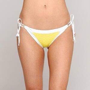 TRINA TURK Sunshine Jacquard Tie Side Hipster Size 8